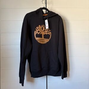 Timberland Black Sweater with Brown Logo